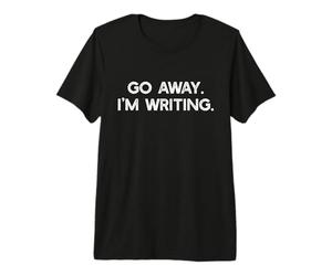 Allez-Y J'ÉCRIS Busy Writer Write on Meme T-Shirt Haut de Gamme
