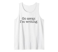 Allez-Y J'ÉCRIS Typewriter Font Busy Writer Meme Débardeur