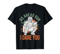 Allez-y Run I Dare You Vintage Baseball Catcher Funny Boys T-Shirt