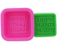 Allforhome Moule à savon en silicone pour le four avec inscription "11% Handmade"