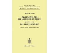 Allgemeiner Teil Des Bürgerlichen Rechts