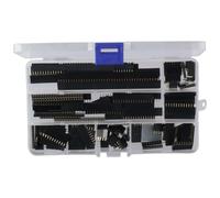 AllGIFT Assortiment de 120 connecteurs de prise PCB à une rangée facile à installer pour prototype Arduino