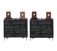 AllGIFT Relais 2 pcs 12VDC Transient Suppression Résistance 4pin Power Relais Professionnel 20A Climatisation Relais AC