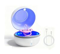 ALLGLAM Boîte de stérilisation portable rechargeable par USB, nettoyage haute efficacité en 3 minutes pour les tétines de bébé en déplacement