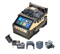 ALLGRIIT 2024 Nouveau modèle SD-9 Fusion Splicer soudeuse fibre optique avec OPM et VFL Épissage 5s et chauffage 11s, épissure fusion fibre optique alignement de noyau 6 moteurs avec batterie 7200mAh