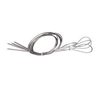 Allgrill 4 pcs brochettes flexibles en acier inoxydable fil chachlyk fil barbecue 80 cm