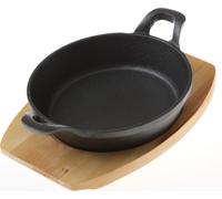All'Grill ALL'GRILL Mini-poêle en fonte avec manche et dessous de plat 18cm noir
