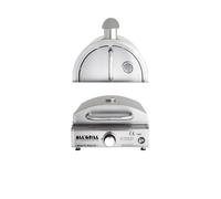 All'Grill Barbecue Gaz Standgrill Multi-Kulti Avec Housse À Pizza, Inox, 350°C