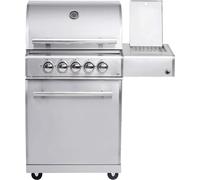 All'Grill Gril à gaz modulaire en acier inoxydable avec 3 brûleurs et réchaud latéral