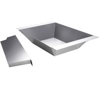 All'Grill Inox. Insert à charbon de bois avec déflecteur de chaleur pour série CHEF, Extrem, Ultra et cuisine d'extérieur
