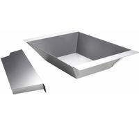 All'Grill Inox. Insert à charbon de bois avec déflecteur de chaleur -profondeur- pour cuisine extrême, ultra et outdoor