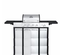 All'Grill Major - Barbecue à Gaz Avec 4 Brûleurs,Réchaud Latéral,160 x 55 X
