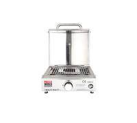 Allgrill MULTI-KULTI Set 4 avec sécurité d'allumage - Gril à gaz + hotte à pizza + pierre à pizza + poêle en fonte