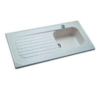 Allia Evier à poser Céramique spécial lave-vaisselle ROYAT 120x60 cm Blanc réf 00694000000