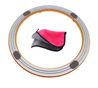 Alliage à l'avant, Plastique à l'arrière, Table de Salle à Manger Carrousel pour 360 ° Rotation Lourde, roulement Rotatif Lazy Susan, Salon Rotation en Douceur (Alloy Orange, 60cm/24in)