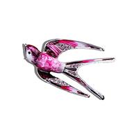 Alliage classique émail hirondelle broche broche métal écharpe broche cadeau de noël Banquet accessoires de mariage