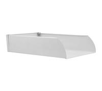 Alliage D’aluminium Bloc Anti-éclaboussures de Gouttière Blanc | Construction Solide, Stabilité Accrue, Limite L’érosion du Sol, pour Villas et Bâtiments, Style Élégant
