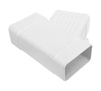 Alliage D’aluminium Raccord de Dérivation pour Gouttière Blanc | Trois Connexions, Diamètre Intérieur Constant, Clip Standardisé, pour Collecte Extérieure et Écoulement Résidentiel