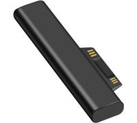 Alliage d'aluminium Adaptateur de câble Compatible pour Microsoft Pro3/4/5/6 Charge Type c Femme sur surface Aimant Tête d'aspiration noir