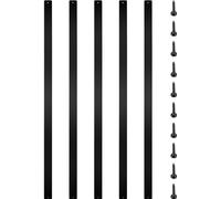 Alliage d'aluminium Balustres de pont Broches 75x2,5cm - Jeu de 16 rampes pour terrasse et balcon