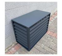 Alliage D'aluminium Climatisation Cadre Décoratif Exterieur Support De Climatiseur Protection Cache Climatiseur résistante Aux Intempéries Pour Climatisation L'unité Extérieure (Color : Gray, Size
