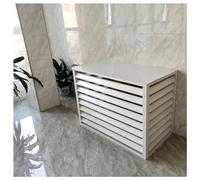 Alliage D'aluminium Climatisation Cadre Décoratif Exterieur Support De Climatiseur Protection Cache Climatiseur résistante Aux Intempéries Pour Climatisation L'unité Extérieure (Color : White, Size