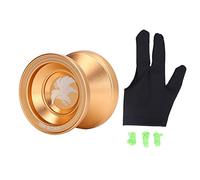 Alliage d'aluminium Golden Yoyo Ball professionnel non réactif avec cordon de rechange pour l'apprentissage des figures