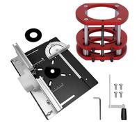 Alliage D'aluminium Kit Table de Fraisage pour Defonceuse, Défonceuse Système Précis Router Lift Pour 64-66mm Diamètre Moteur Router Table, Defonceuse a Bois sur Table