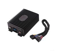 Alliage d'aluminium pour dsp pour amplificateur 4 x 40 W pour unité | Corps en aluminium dissipant la chaleur, finition noire, taille compacte de 14,5 x 9,4 cm, fonctionnement stable de 12 V