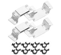 Alliage D'aluminium Support de Lampe Frontale pour Casque de Chantier | Fixation pour Casque à Bord Étroit, Installation Rapide et Retrait Facile, Lot de Set de Pièces