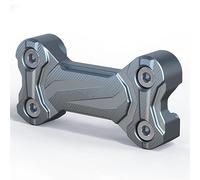 Alliage D'aluminium T6 + Vis en Acier Inoxydable 304 Moto Guidon Riser Press Block Code pour Z400 écurie(Titanium)
