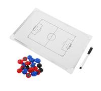 Alliage D'aluminium Tableau de Football Magnétique Blanc | Schéma Réduit du Terrain, Démonstration Visuelle Précise, Accessoires Magnétiques Inclus, pour Réunions D'équipe et Classe