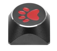 Alliage D'aluminium Touches de Clavier Patte de Chat Noir Mécanique | Finition Électroplaquée, Toucher Poli Délicat, Capuchons Personnalisés Rétro Mignons, pour Fêtes et Noël