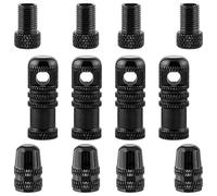 Alliage d'aluminium Tubeless Valves Capuchons Valves de vélo Pompes à outils Adaptateur Capuchons de pneu d'étanchéité solides Adaptateur de pompe Pièce de cycle