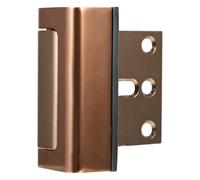 Alliage D'aluminium Verrou de Sécurité pour Porte Marron | Renfort Anti-effraction, Ouverture sans Outil, Ressort Intégré, pour Appartements et Portes Intérieures