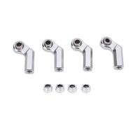 Alliage de joint à balle métallique alliage 7,0 mm de diamètre M4 Fil High Précision RC Car Bend Boule Joint Kit de mise à niveau de mise à niveau des pièces de réparation 1/10 (Argent)