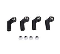 Alliage de joint à balle métallique alliage 7,0 mm de diamètre M4 Fil High Précision RC Car Bend Boule Joint Kit de mise à niveau de mise à niveau des pièces de réparation 1/10 (Noir)