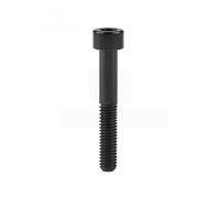 Alliage de titane M7 X 40/43mm DIN912 Gr5 boulon à tête hexagonale accessoires de vis de vélo 4/10 pièces(Black,10PCS_M7X40MM)