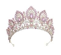 Alliage de zinc avec couronne cheveux en strass | Scénario d'utilisation multicolore : for les mariages, les fêtes et les événements spéciaux