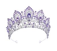 Alliage de zinc avec couronne cheveux en strass | Scénario d'utilisation multicolore : for les mariages, les fêtes et les événements spéciaux