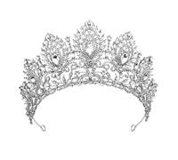 Alliage de zinc avec couronne cheveux en strass | Scénario d'utilisation multicolore : for les mariages, les fêtes et les événements spéciaux