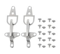 Alliage de Zinc Boucle de Ceinture 5 CM Décorative Argenté | Fermoir pour Manteau et Doudoune, Paire à Ouverture Bas, Accessoire Léger et Souple