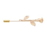 Alliage de Zinc Broche Costume Homme Doré Fleur Vintage | Épingle à Cravate, Insert Polyvalent, Style Ancien, pour Hommes, Finition Or Solide