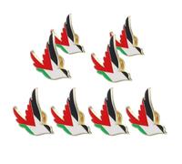 Alliage de Zinc Broche Épingle Élégante 8 Pièces, Palestine | Accessoire Léger et Confortable, pour Manteaux et Paquet, Usage Quotidien ou Occasions Spéciales