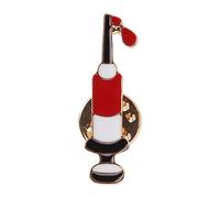 Alliage de zinc Émail Lappel Médical Seringue Broche Pin Cristal Rouge Zircon Drop Mode Or Insigne Bijoux pour Docteur Broches Epingle Dos pour la fabrication de bijoux