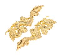 Alliage de Zinc Emblème Dragon Chinois 2 Pièces