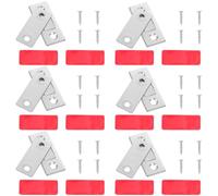 Alliage de Zinc Loquet Magnétique, 12 Ensembles Argenté | Ultra Fin 2mm, Fixation Adhésive Double Face, Force Aimantée Forte, pour Placards et Portes