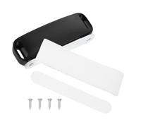 Alliage de Zinc Loquet Magnétique de Porte Noir pour Meuble | Fixation Adhésive, Retrait sans Traces, pour Portes de Placard et Tiroirs, Usage Locatif