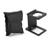 Alliage de zinc Mini loupe pliable Grossissement Three-folding Outil avec échelle pour textile Bijoux Outil optique