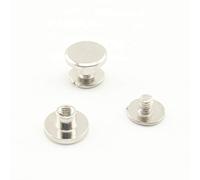 alliage de zinc Rivets Chicago vis concho vis bouton Chicago pour bricolage décoration cuir reliure 9mm x 3mm nickel H127